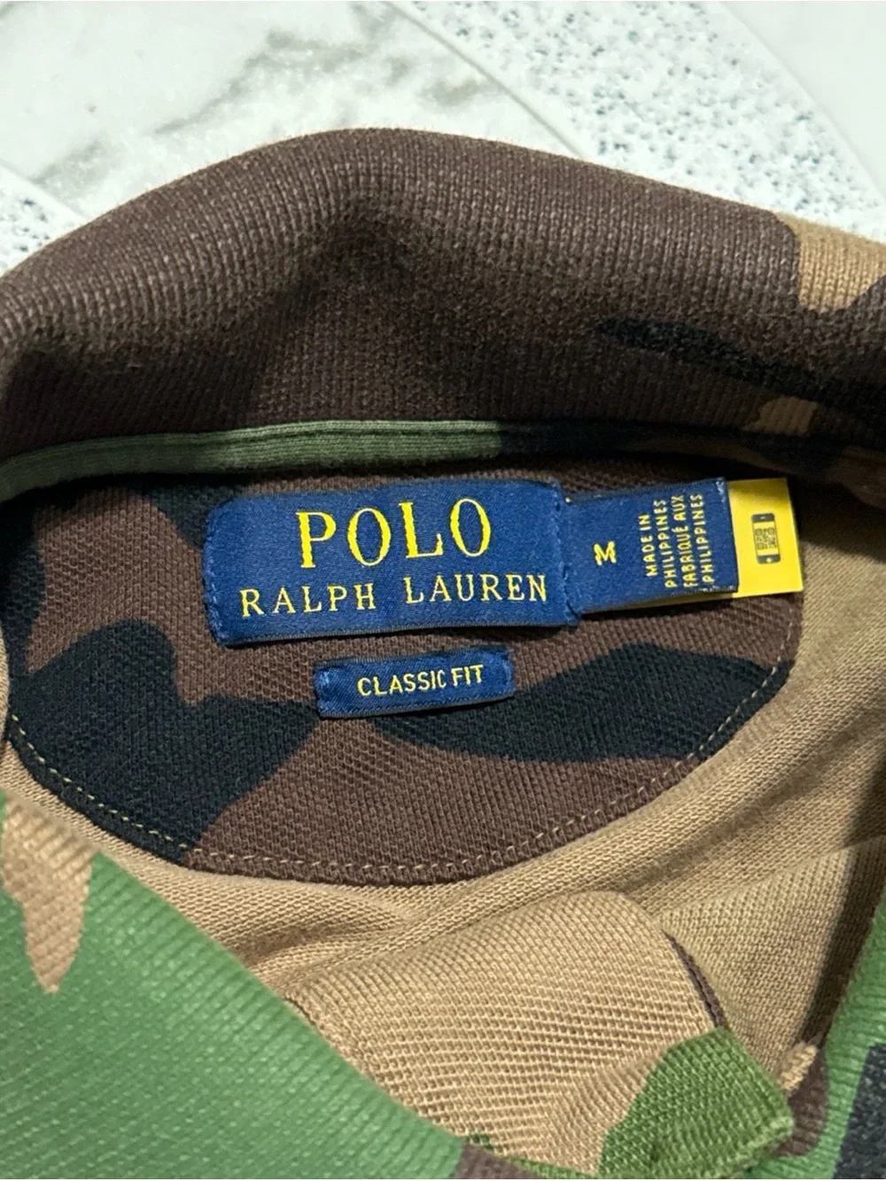 Polo Ralph Lauren Classic Fit Mesh Camo Polo Shirt Men’s Size Medium